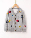 2Y-6Y Cardigan Sweater Comfortable Cozy Cars Pattern